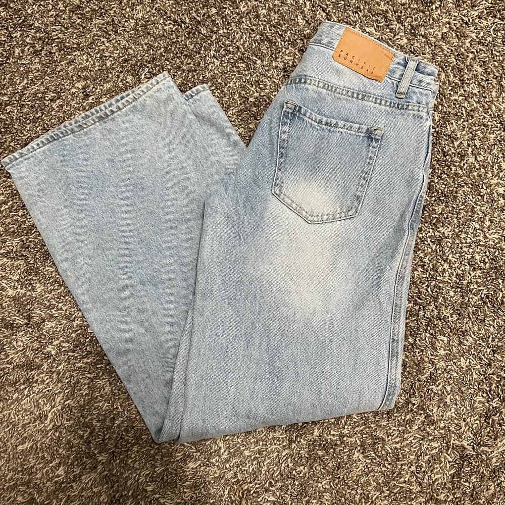 PacSun Light Blue Low Rise Baggy Jeans